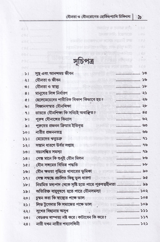 যৌনতা ও যৌন রোগের হোমিওপ্যাথি চিকিৎসা