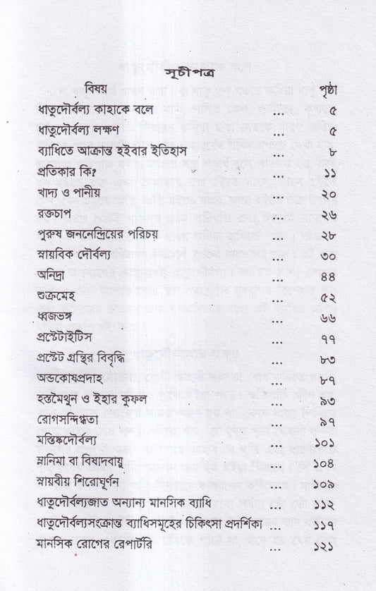 ধাতুদৌর্বল্য