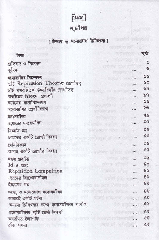 উন্মাদ ও মনোব্যাধির চিকিৎসা