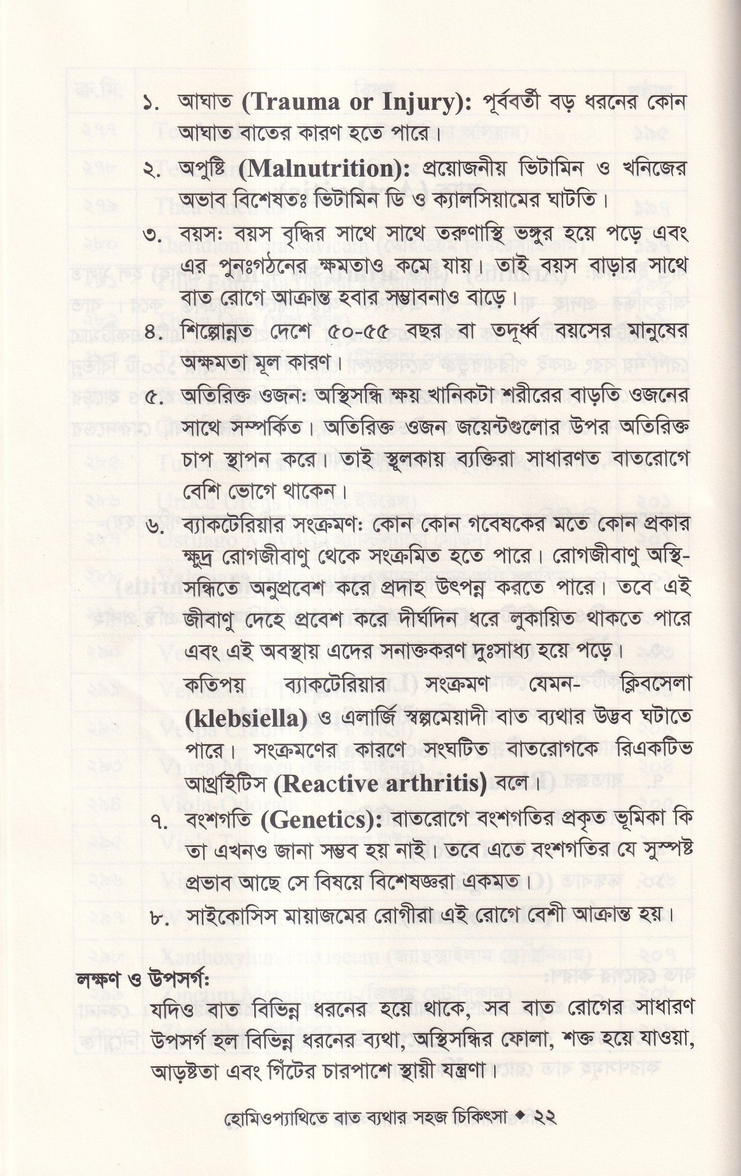 হোমিওপ্যাথিতে বাত ব্যাথার সহজ চিকিৎসা