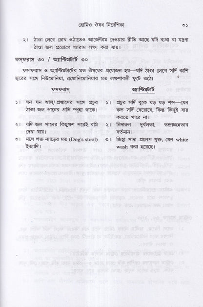 হোমিও ঔষধ নির্দেশিকা (প্রথম ও দ্বিতীয় খণ্ড একত্রে)