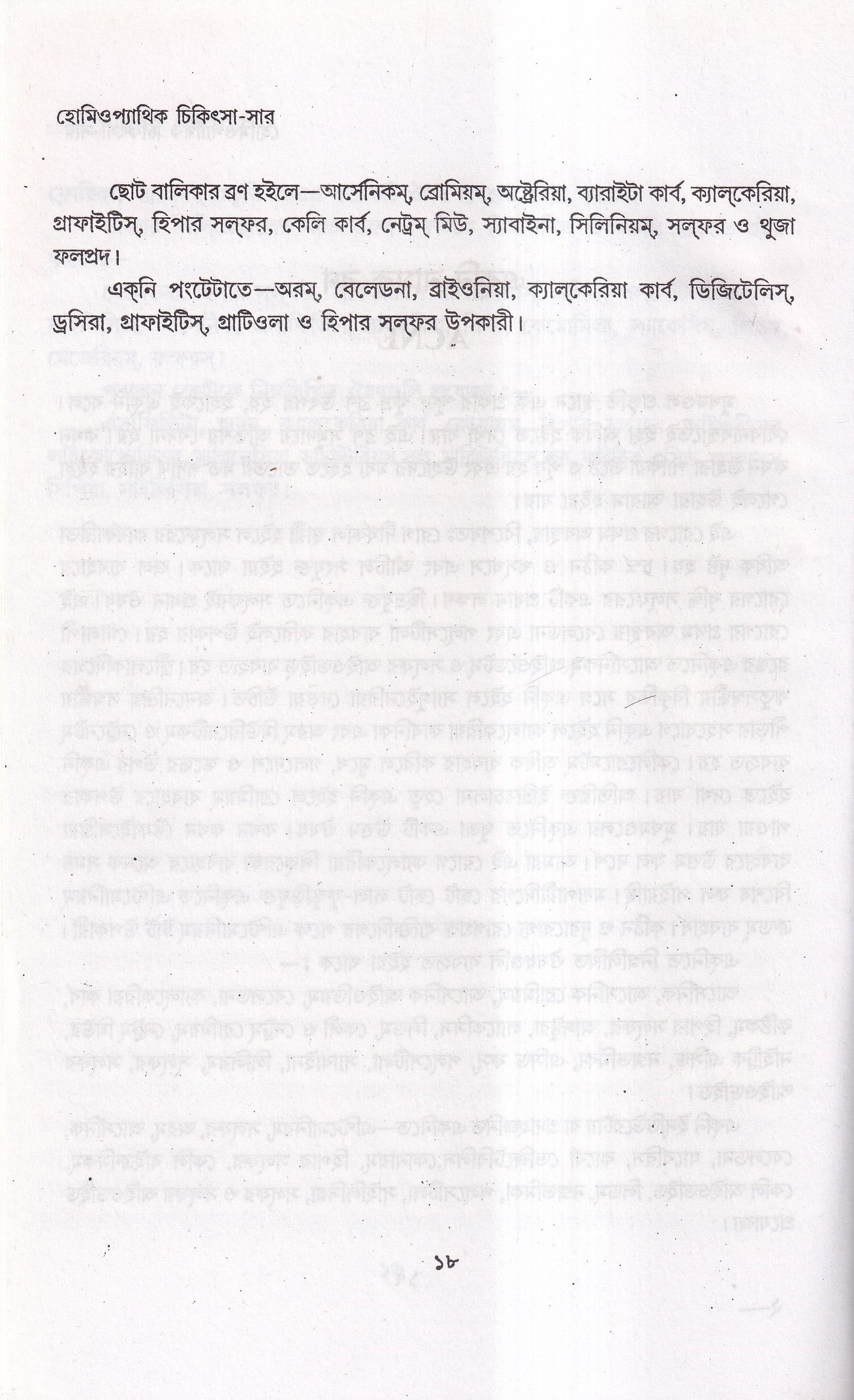 হোমিওপ্যাথিক চিকিৎসা-সার
