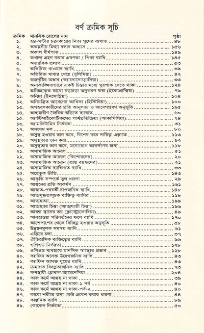 মানসিক রোগ (প্রথম খন্ড)