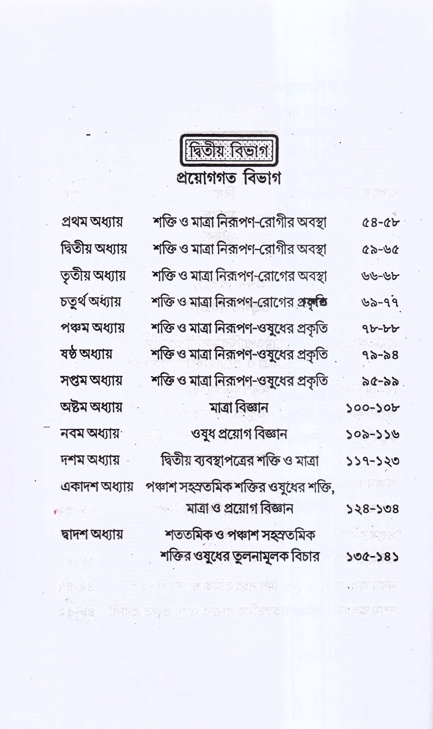 হোমিও ওষুধের শক্তি-মাত্রা ও প্রয়োগ বিজ্ঞান