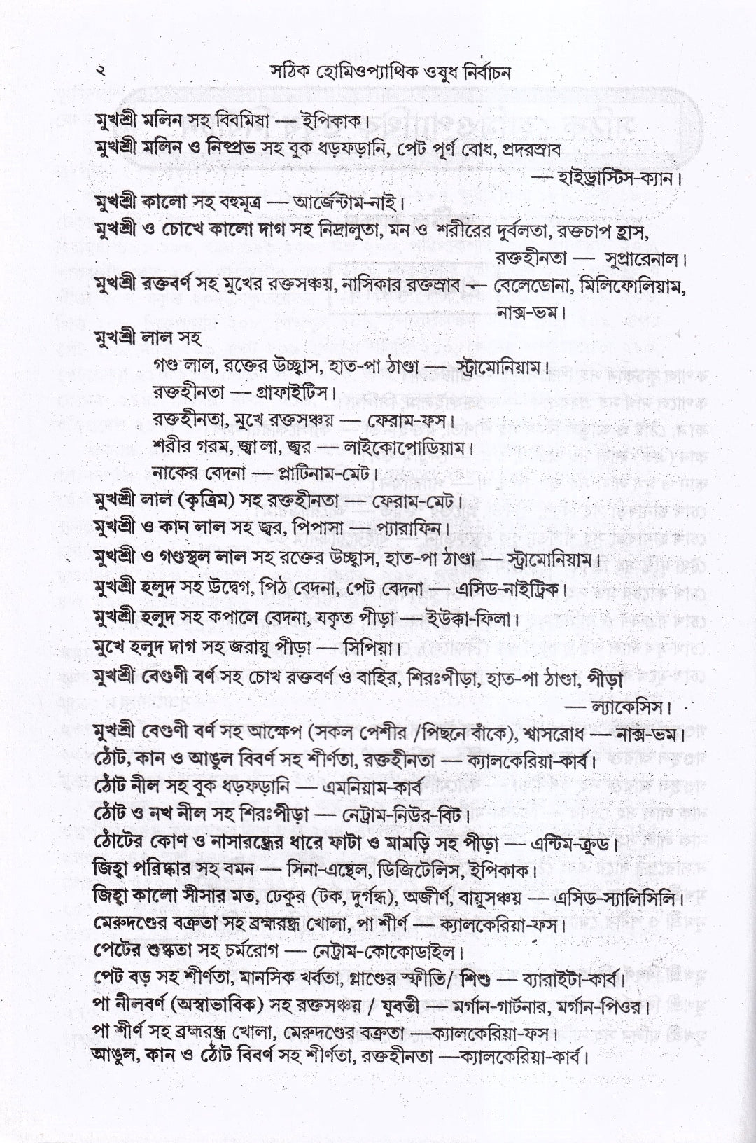 সঠিক হোমিওপ্যাথিক ওষুধ নির্বাচন
