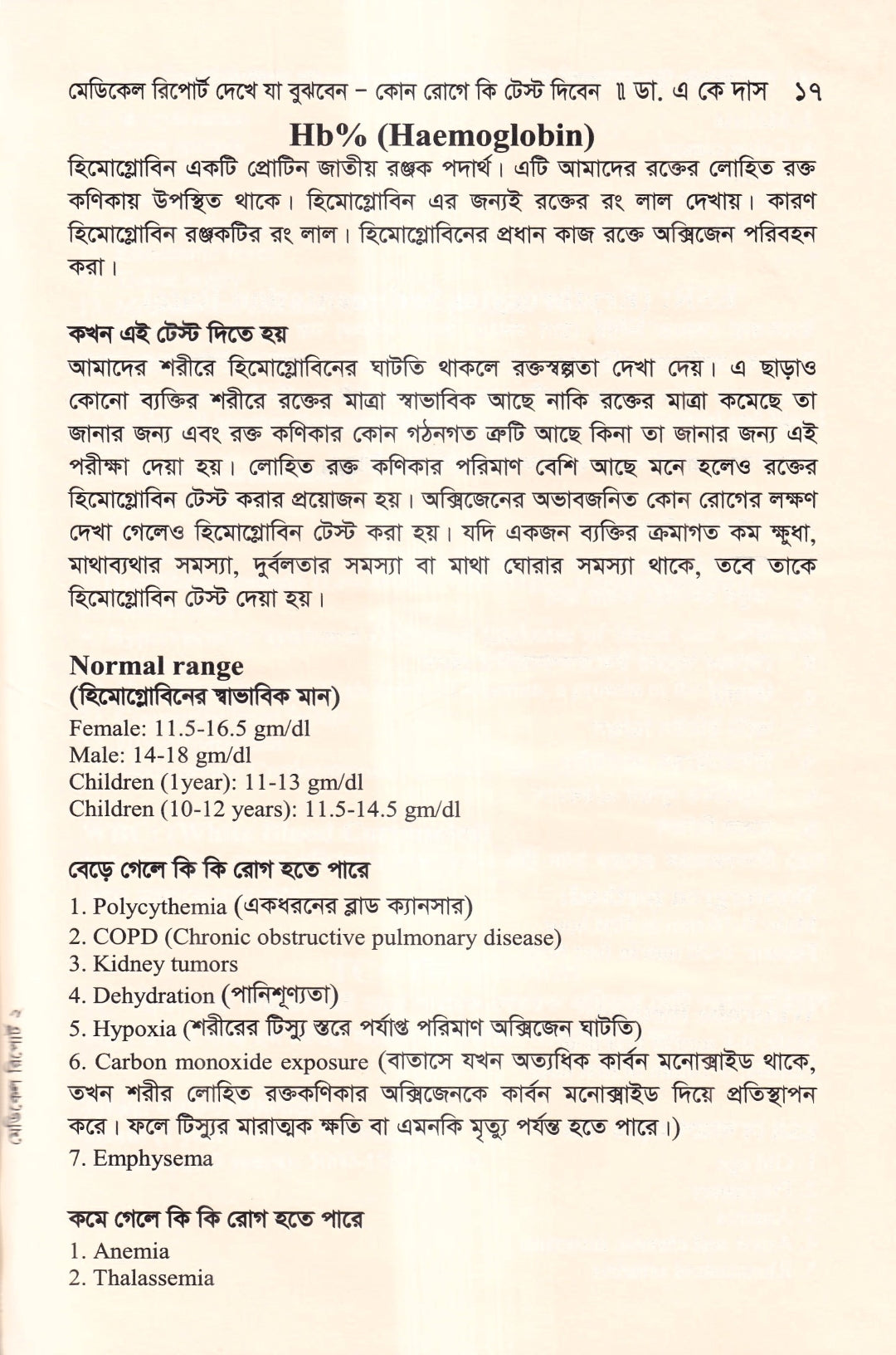 মেডিকেল রিপোর্ট দেখে যা বুঝবেন কোন রোগে কি টেস্ট দিবেন