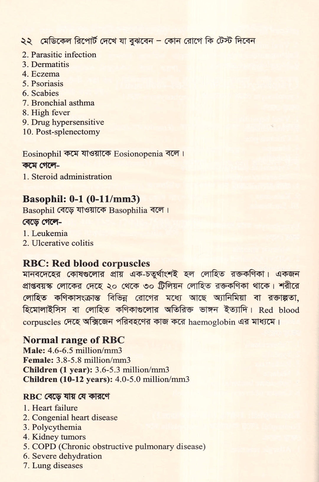 মেডিকেল রিপোর্ট দেখে যা বুঝবেন কোন রোগে কি টেস্ট দিবেন
