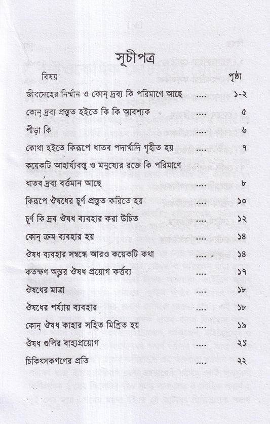 বাইওকেমিক মেটিরিয়া মেডিকা