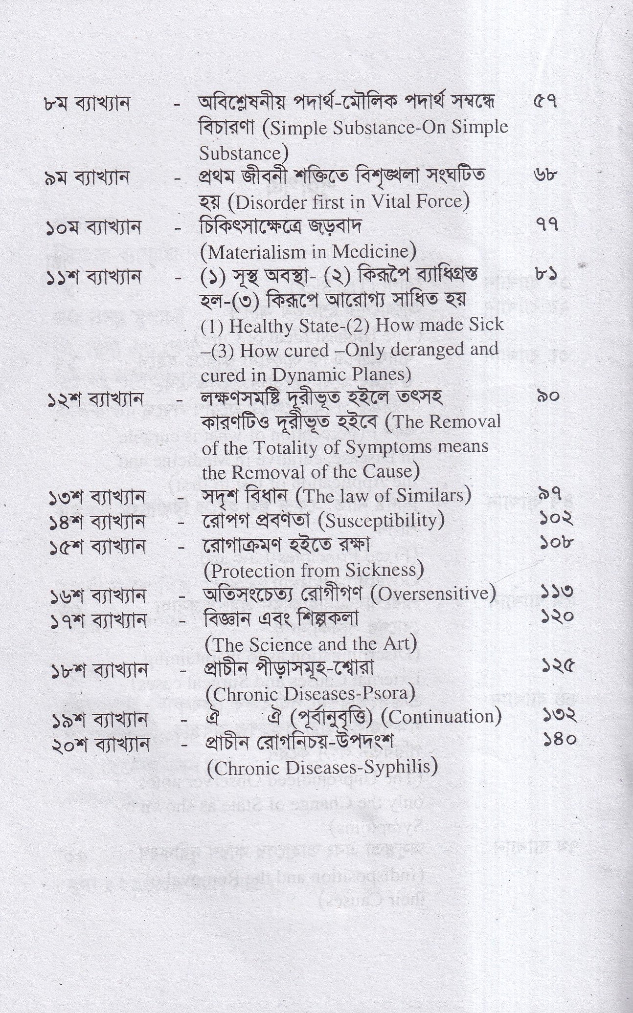 হোমিওপ্যাথির দার্শনিক বক্তৃতা