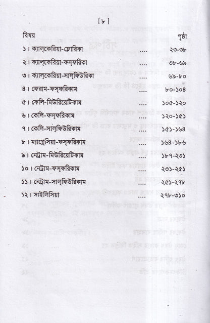 বাইওকেমিক মেটিরিয়া মেডিকা