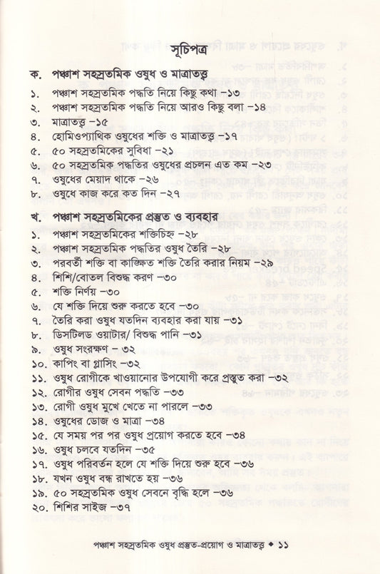 হোমিওপ্যাথিতে পঞ্চাশ সহস্রতমিক ওষুধ প্রস্তুত-প্রয়োগ ও মাত্রাতত্ত্ব