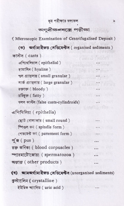 মূত্র পরীক্ষা