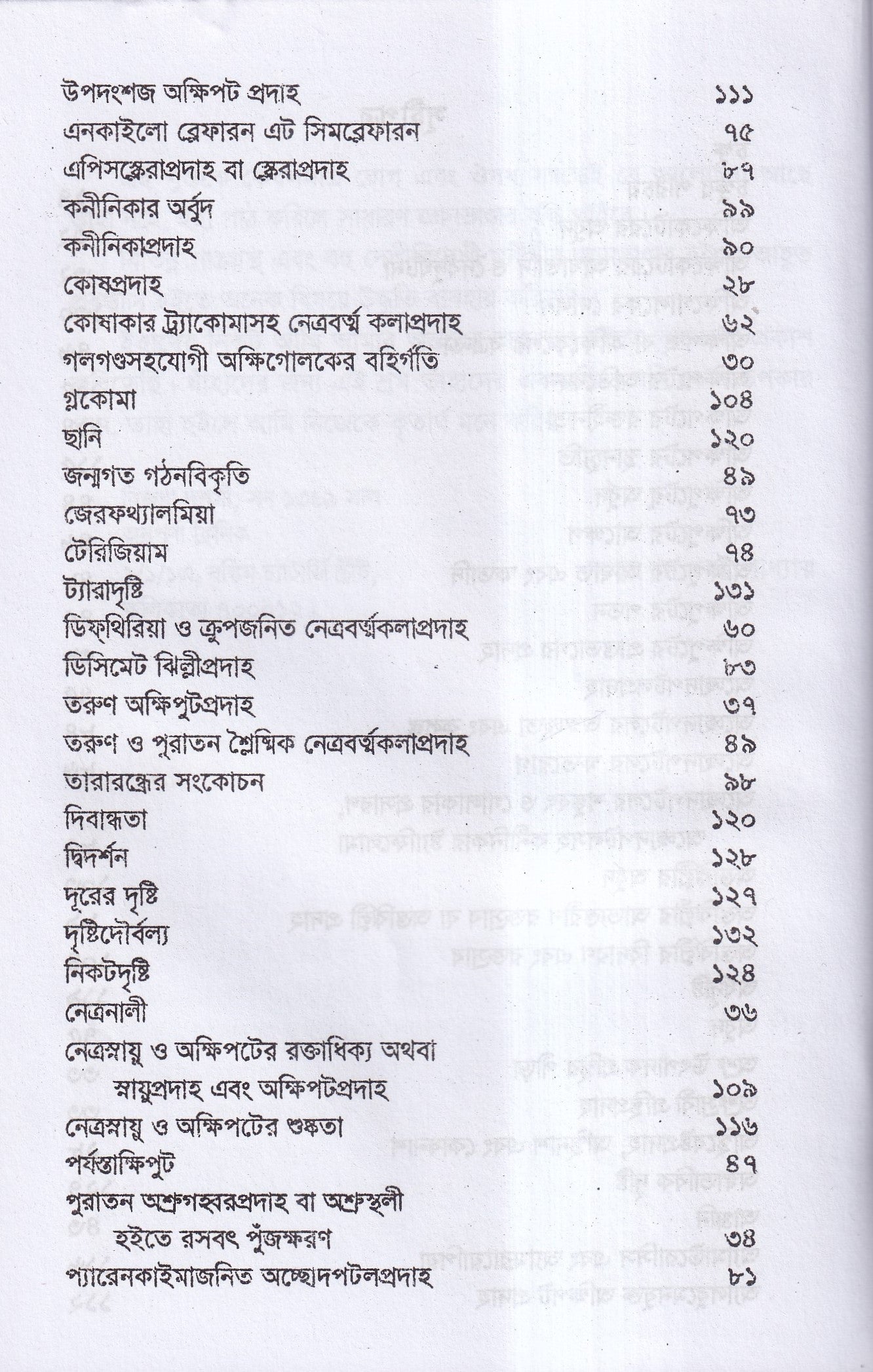 চক্ষু, কর্ণ নাসিক্য ও মুখগহ্বরের যন্ত্রসমূহের পীড়া ও তাহার চিকিৎসা