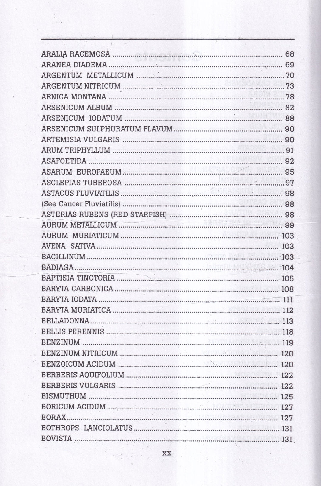 Materia Medica of Homoeopathic Medicines