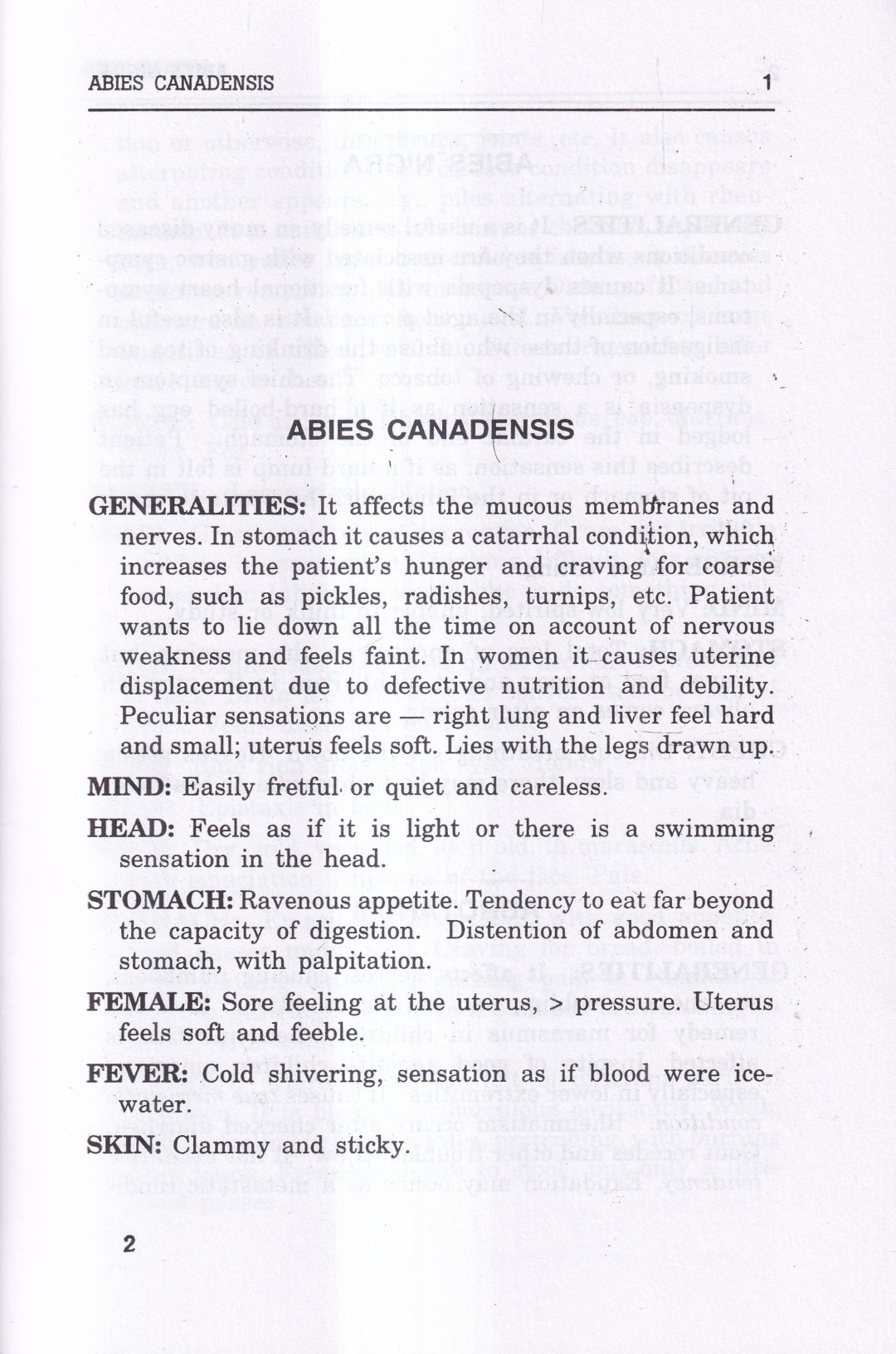 Materia Medica of Homoeopathic Medicines