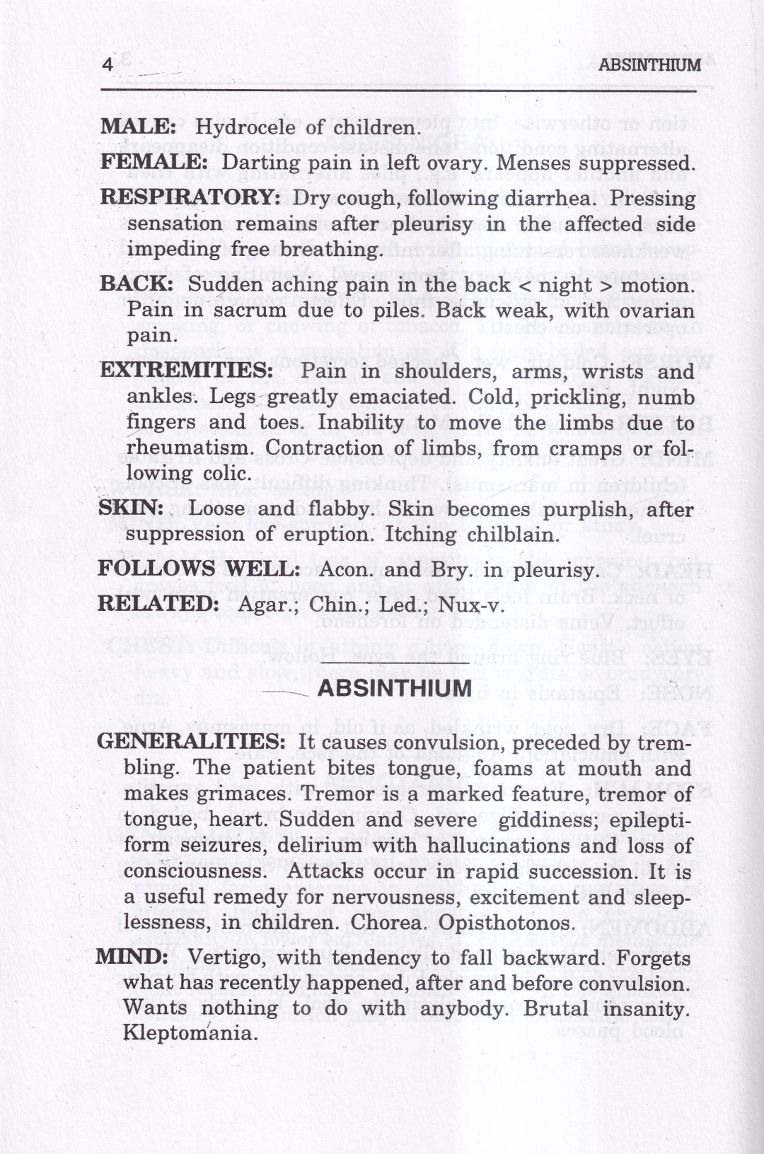Materia Medica of Homoeopathic Medicines