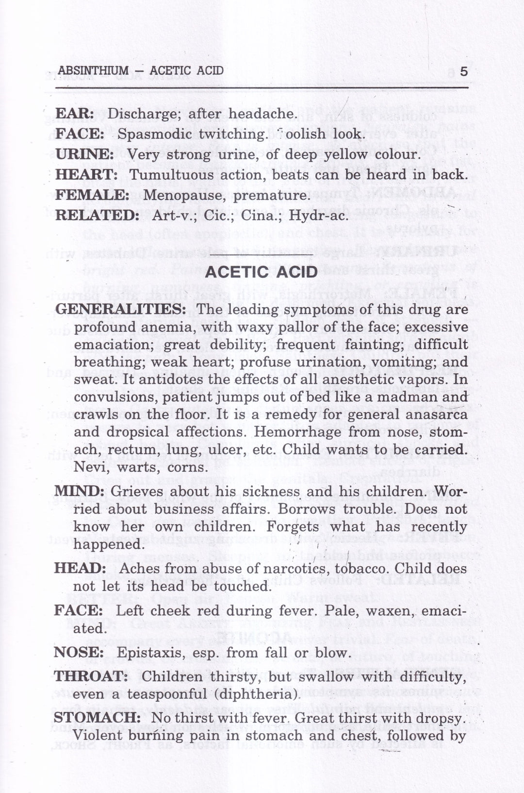 Materia Medica of Homoeopathic Medicines