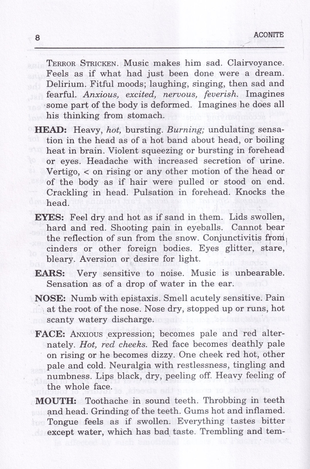 Materia Medica of Homoeopathic Medicines