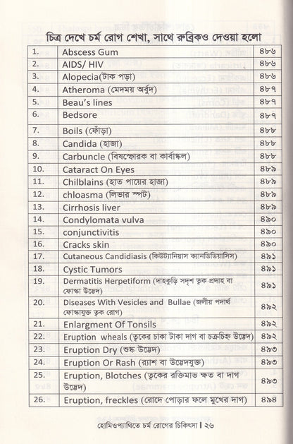 হোমিওপ্যাথিতে চর্মরোগের চিকিৎসা