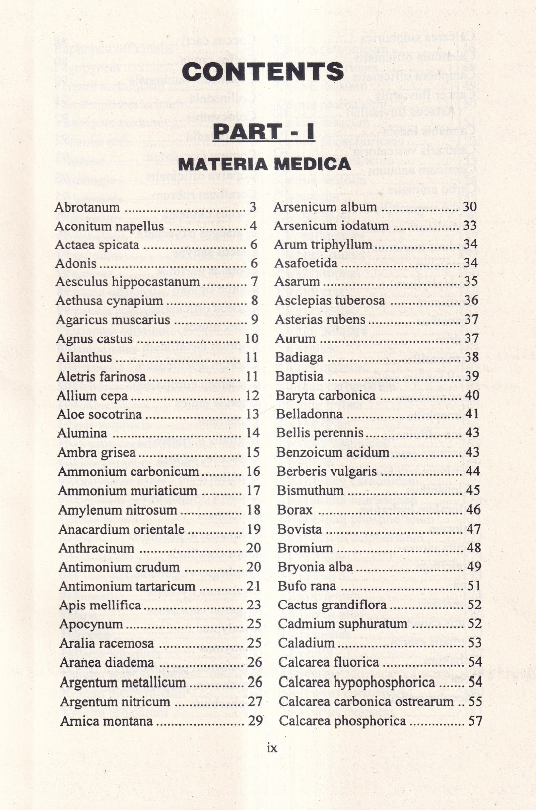 A Synoptic Key of the Materia Medica