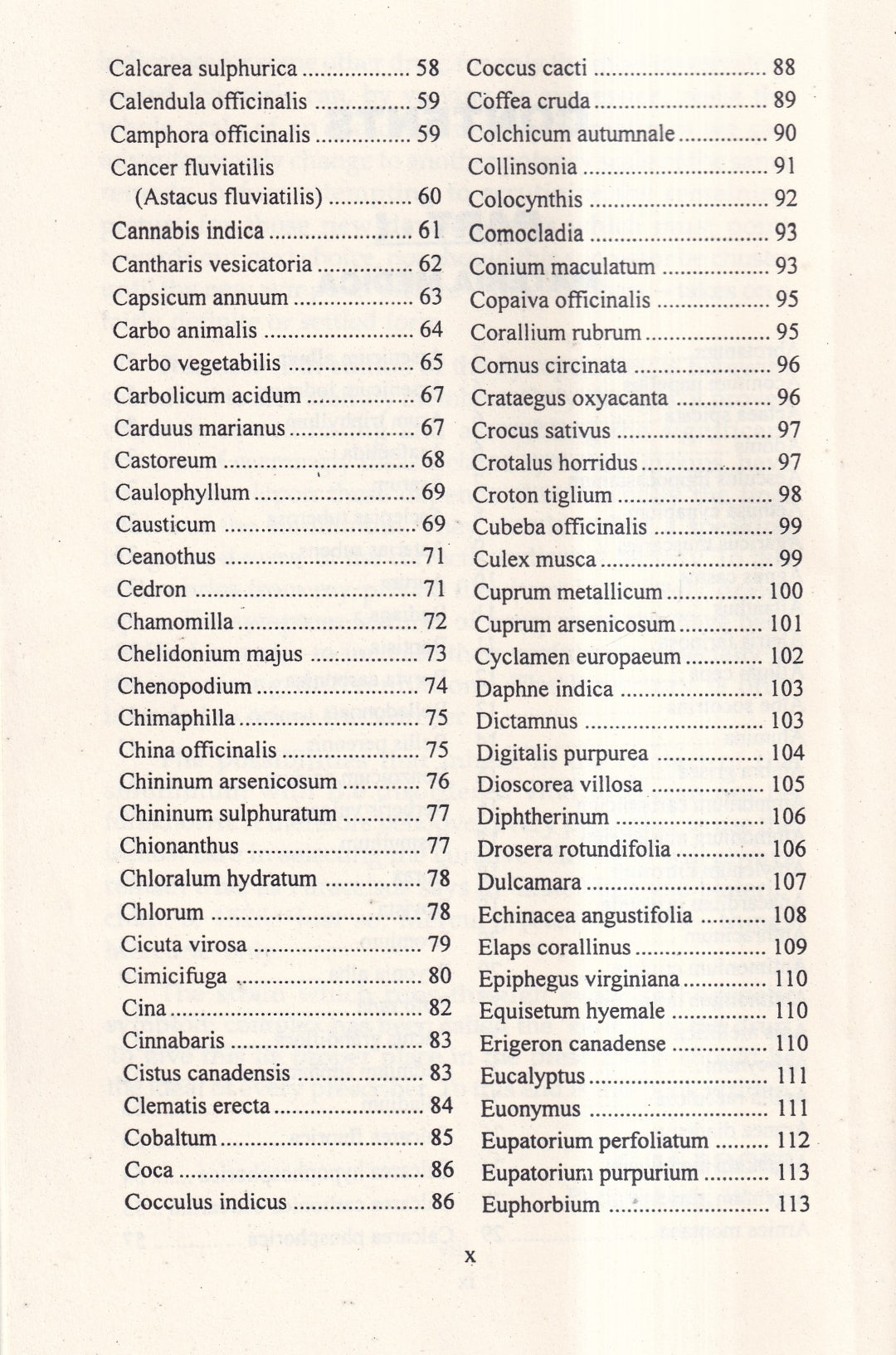 A Synoptic Key of the Materia Medica