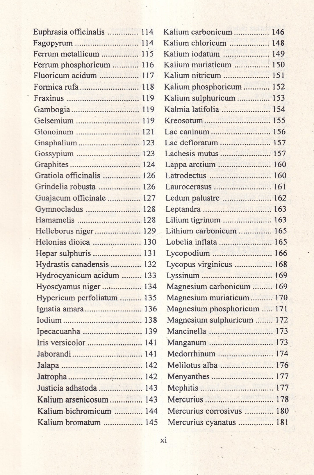 A Synoptic Key of the Materia Medica