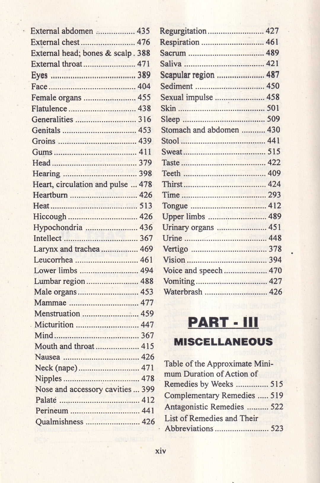 A Synoptic Key of the Materia Medica