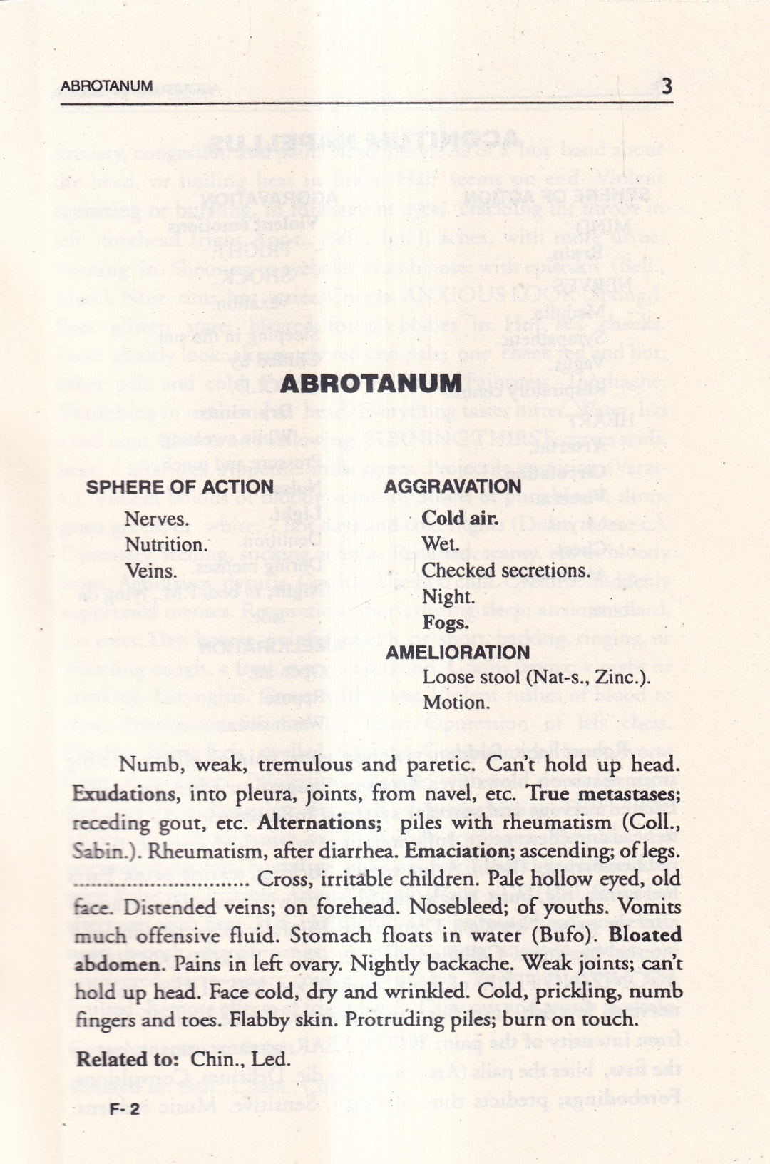 A Synoptic Key of the Materia Medica