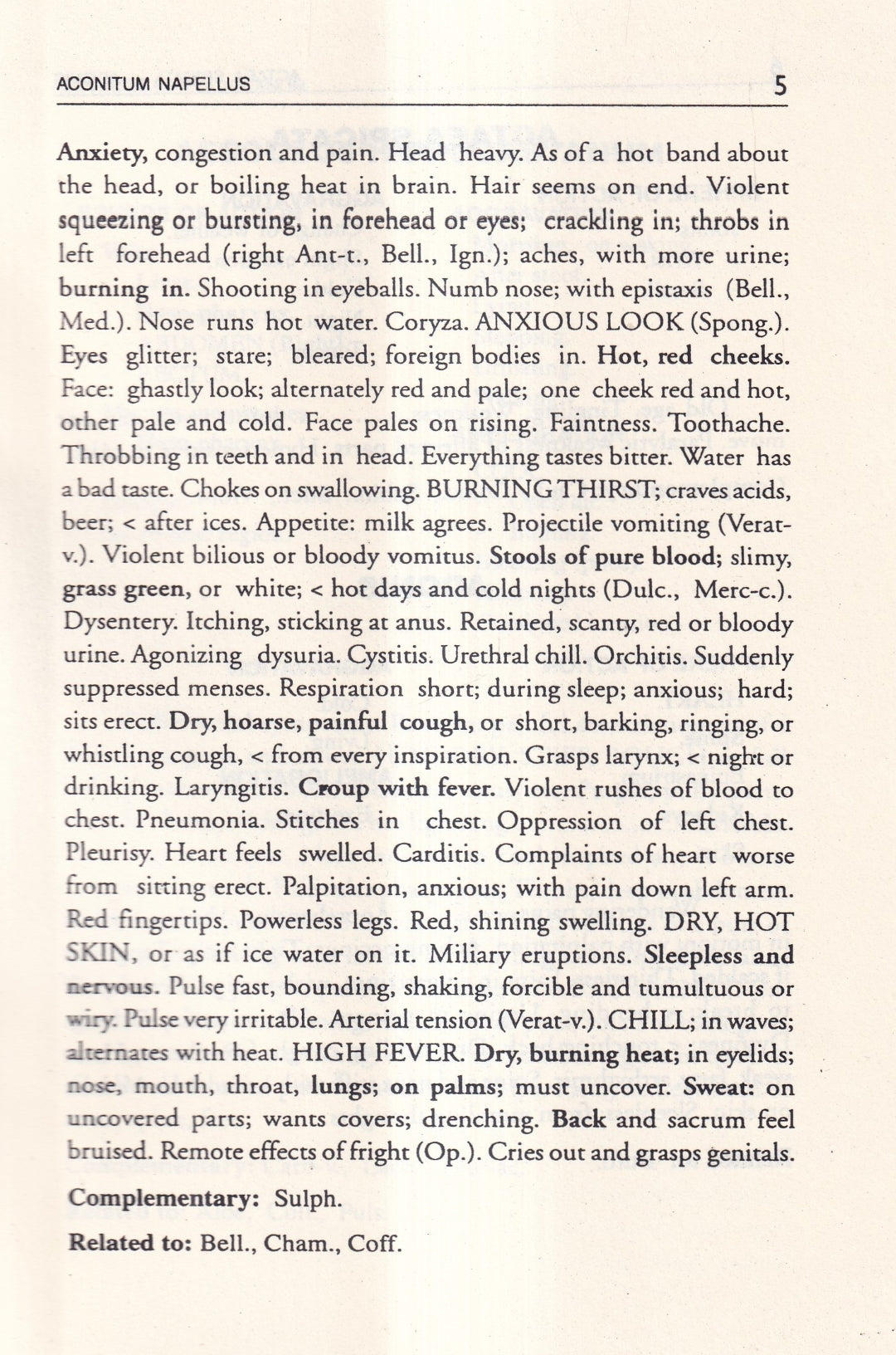 A Synoptic Key of the Materia Medica