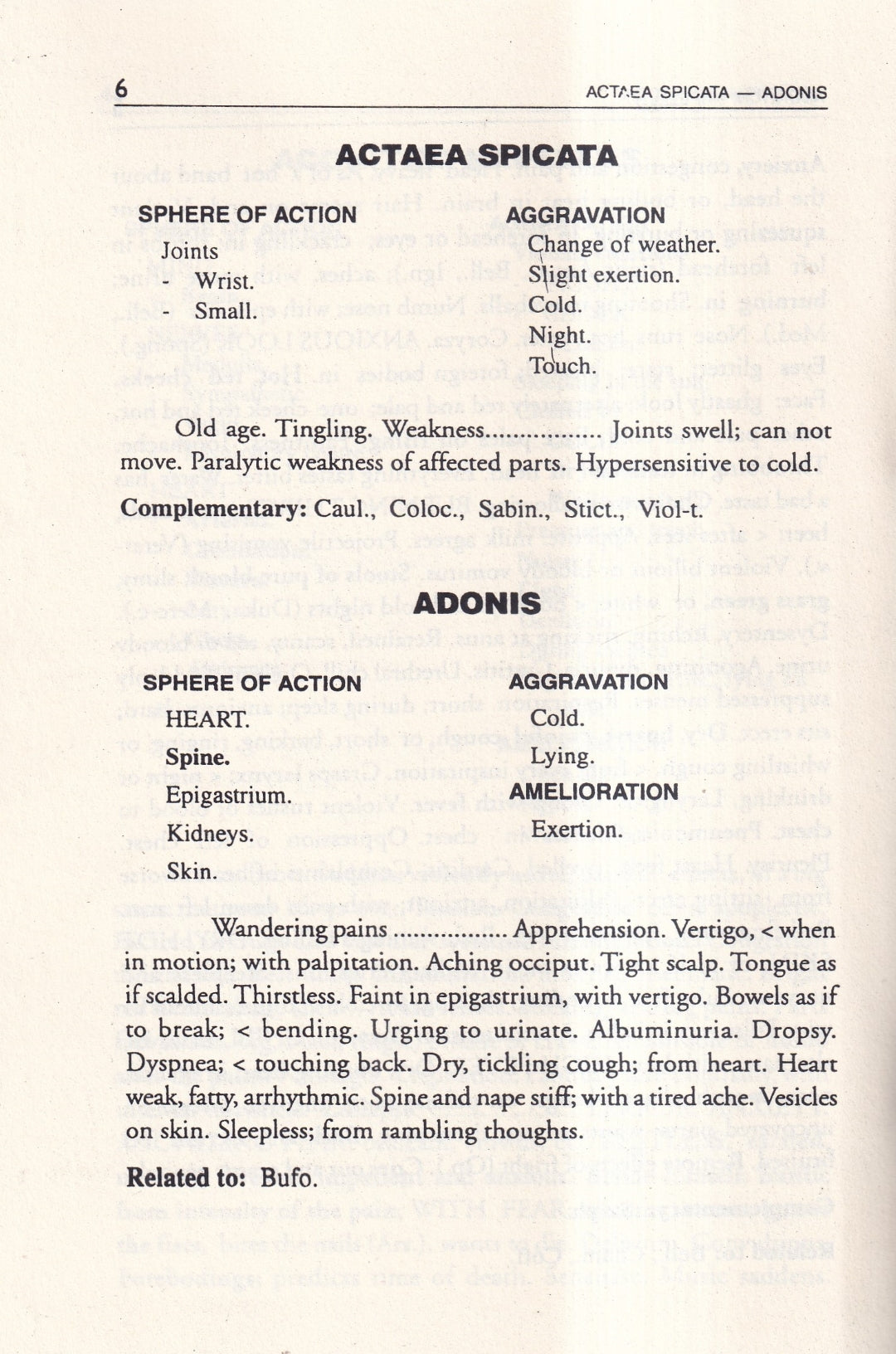 A Synoptic Key of the Materia Medica
