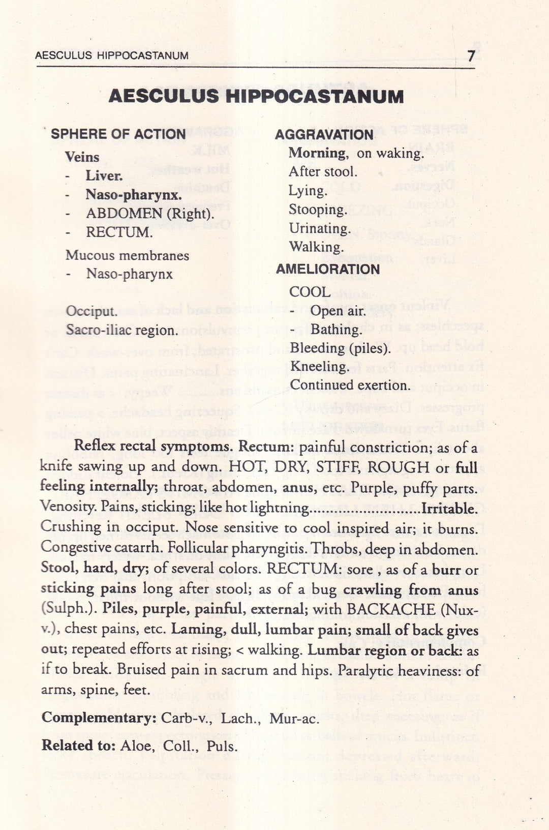 A Synoptic Key of the Materia Medica