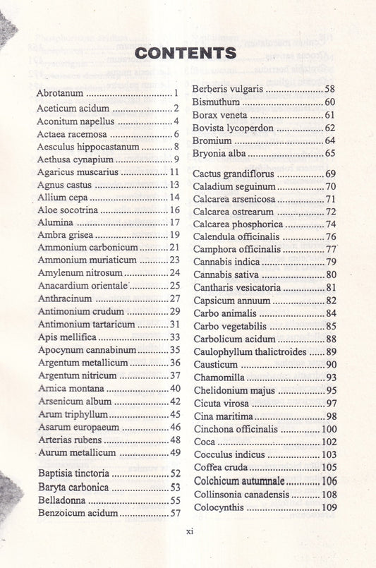 Allen's Keynotes Rearranged and Classified