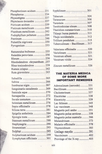 Allen's Keynotes Rearranged and Classified