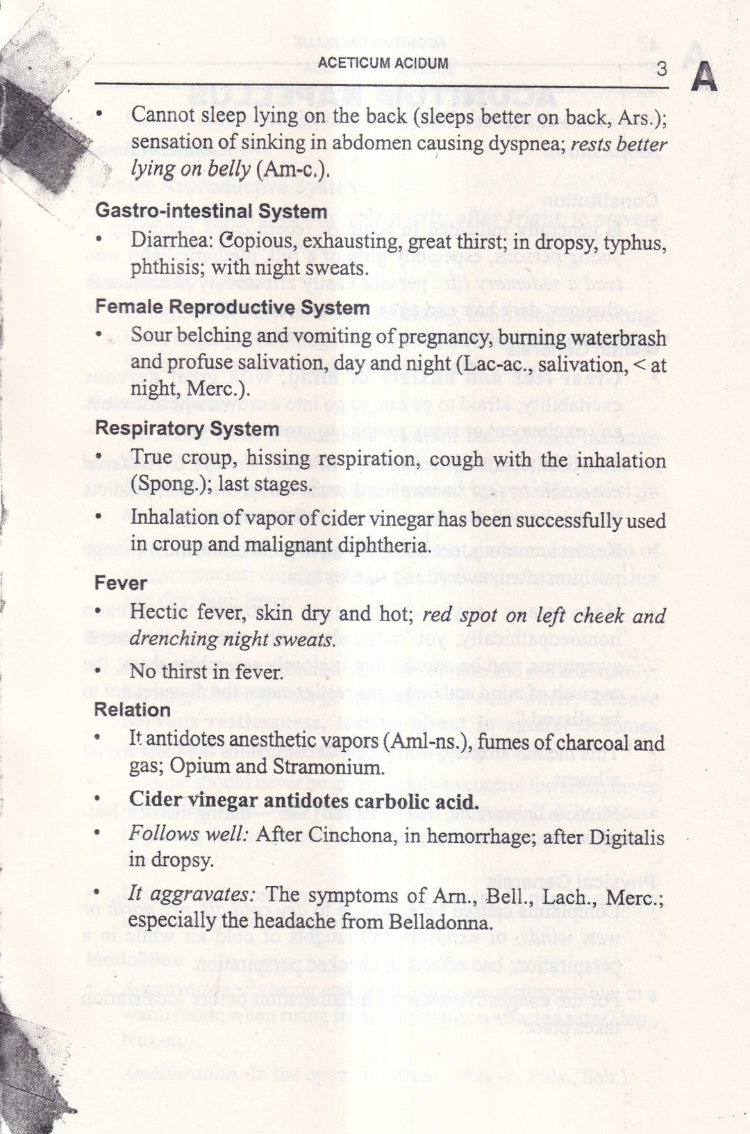Allen's Keynotes Rearranged and Classified