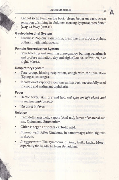 Allen's Keynotes Rearranged and Classified