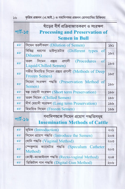 কৃত্রিম প্রজনন ( এ.আই) ও গবাদিপশুর প্রজনন রোগব্যাধির চিকিৎসা