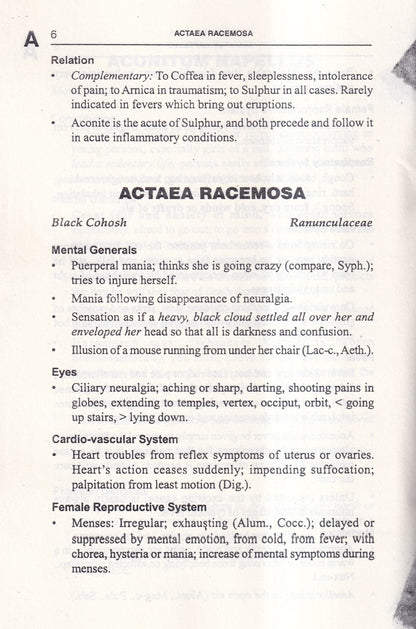 Allen's Keynotes Rearranged and Classified