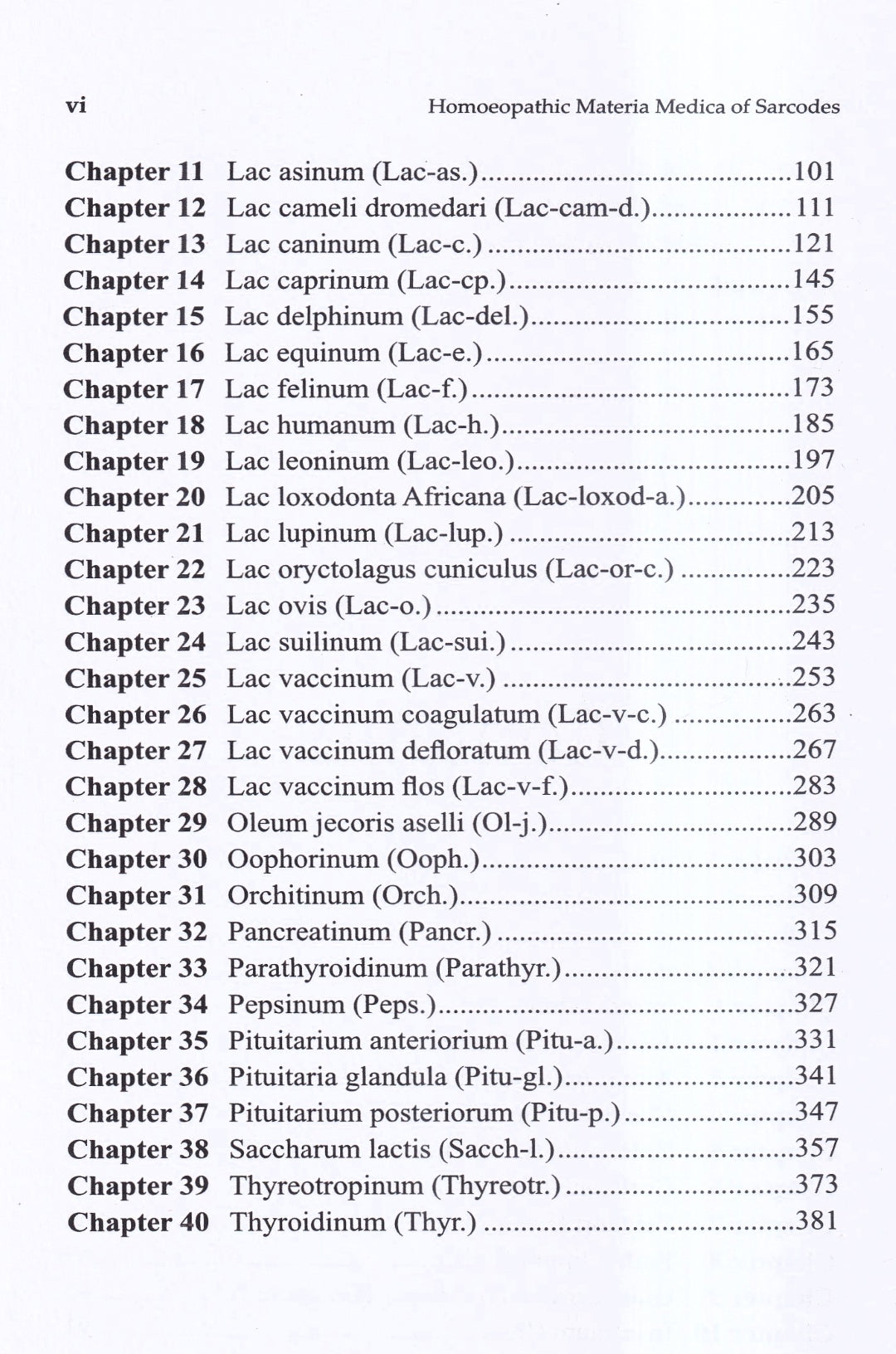 HOMOEOPATHIC Materia Medica SARCODES