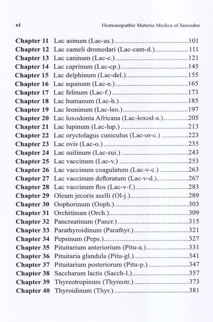 HOMOEOPATHIC Materia Medica SARCODES
