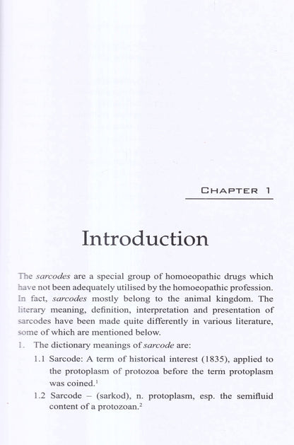 HOMOEOPATHIC Materia Medica SARCODES
