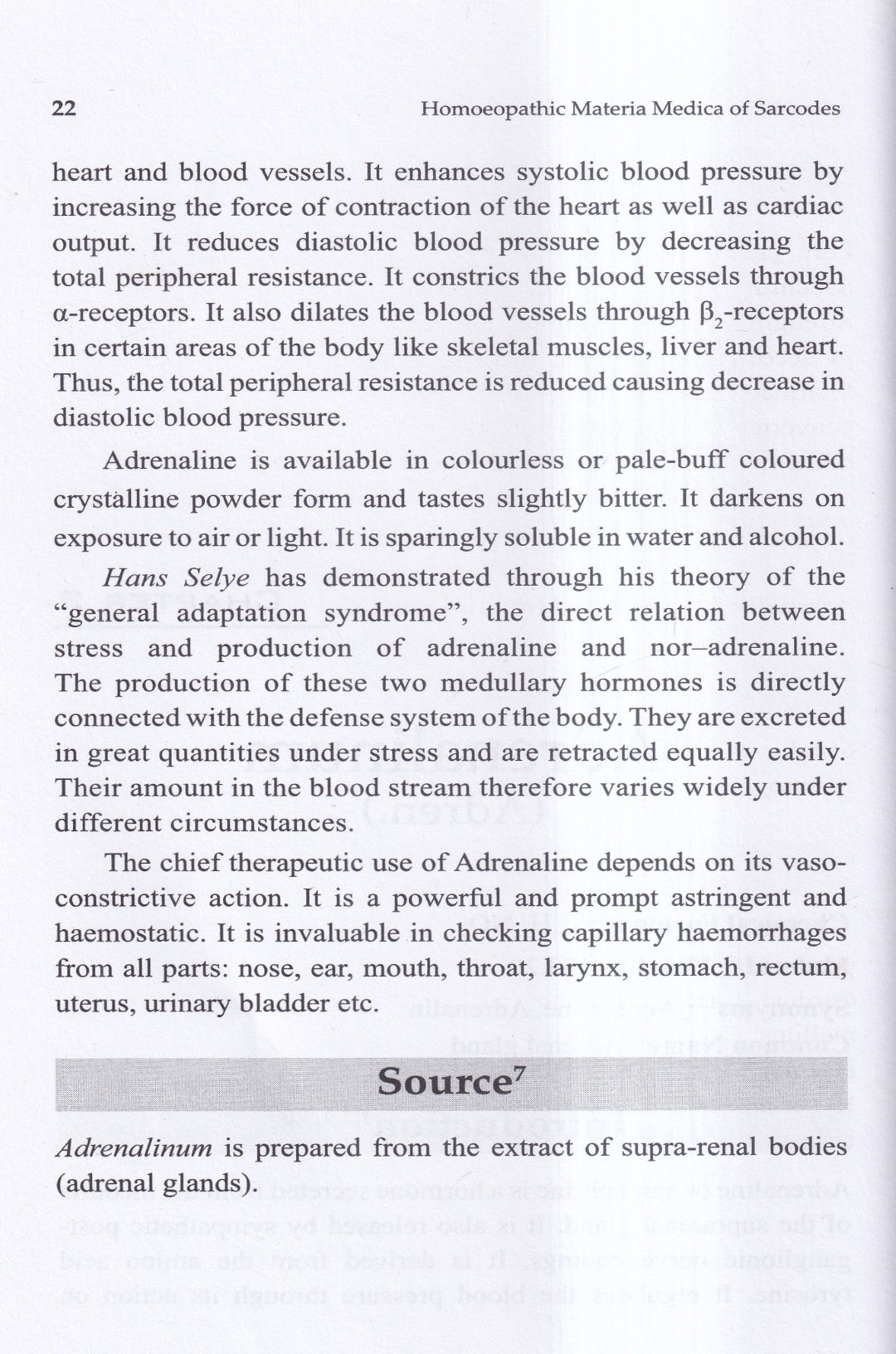 HOMOEOPATHIC Materia Medica SARCODES