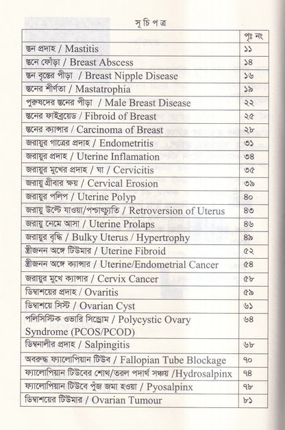 দ্যা হ্যান্ড বুক অফ গাইনী ডিজিজ (The Hand Book of Gynae Disease)