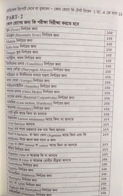 মেডিকেল রিপোর্ট দেখে যা বুঝবেন কোন রোগে কি টেস্ট দিবেন