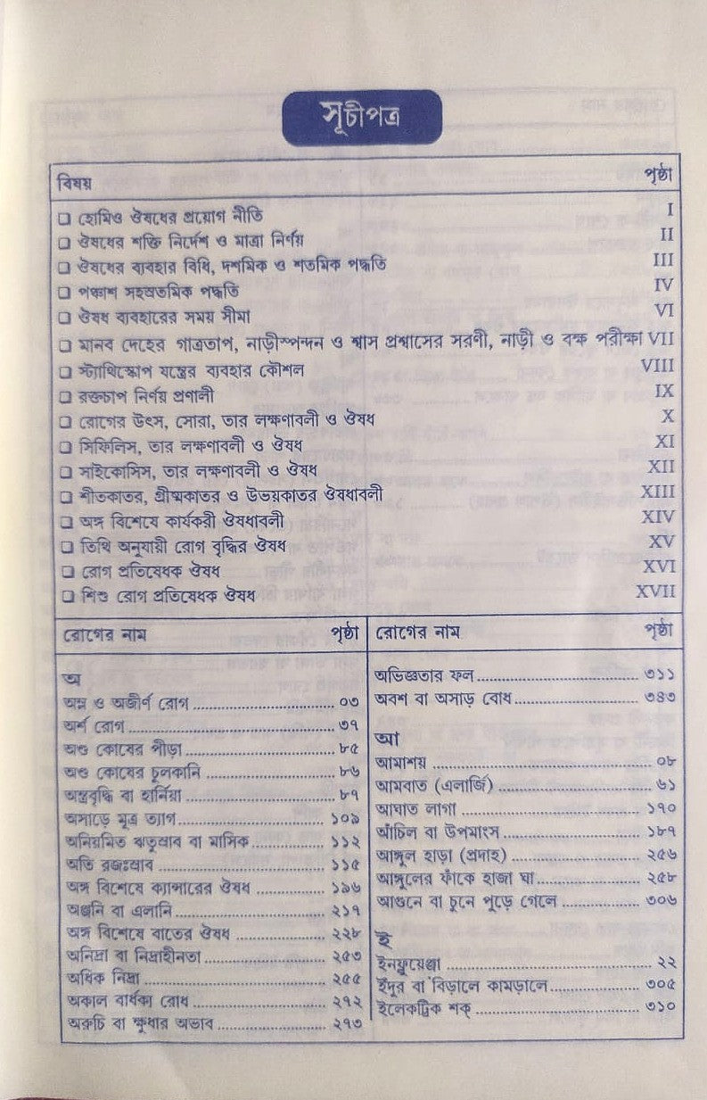 সচিত্র হোমিও চিকিৎসায় সহজ পদ্ধতি