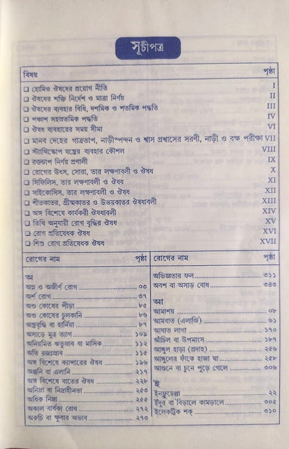 সচিত্র হোমিও চিকিৎসায় সহজ পদ্ধতি
