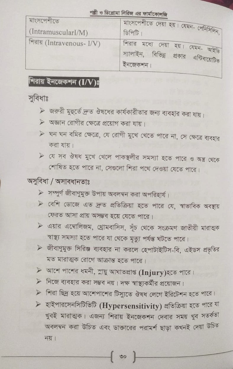 পল্লী ও ডিপ্লোমা ফার্মাকোলজি