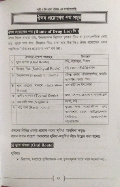 পল্লী ও ডিপ্লোমা ফার্মাকোলজি