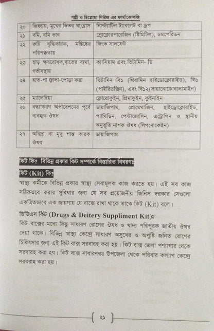 পল্লী ও ডিপ্লোমা ফার্মাকোলজি