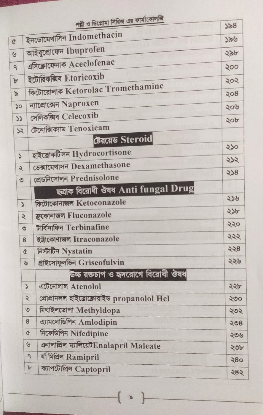 পল্লী ও ডিপ্লোমা ফার্মাকোলজি