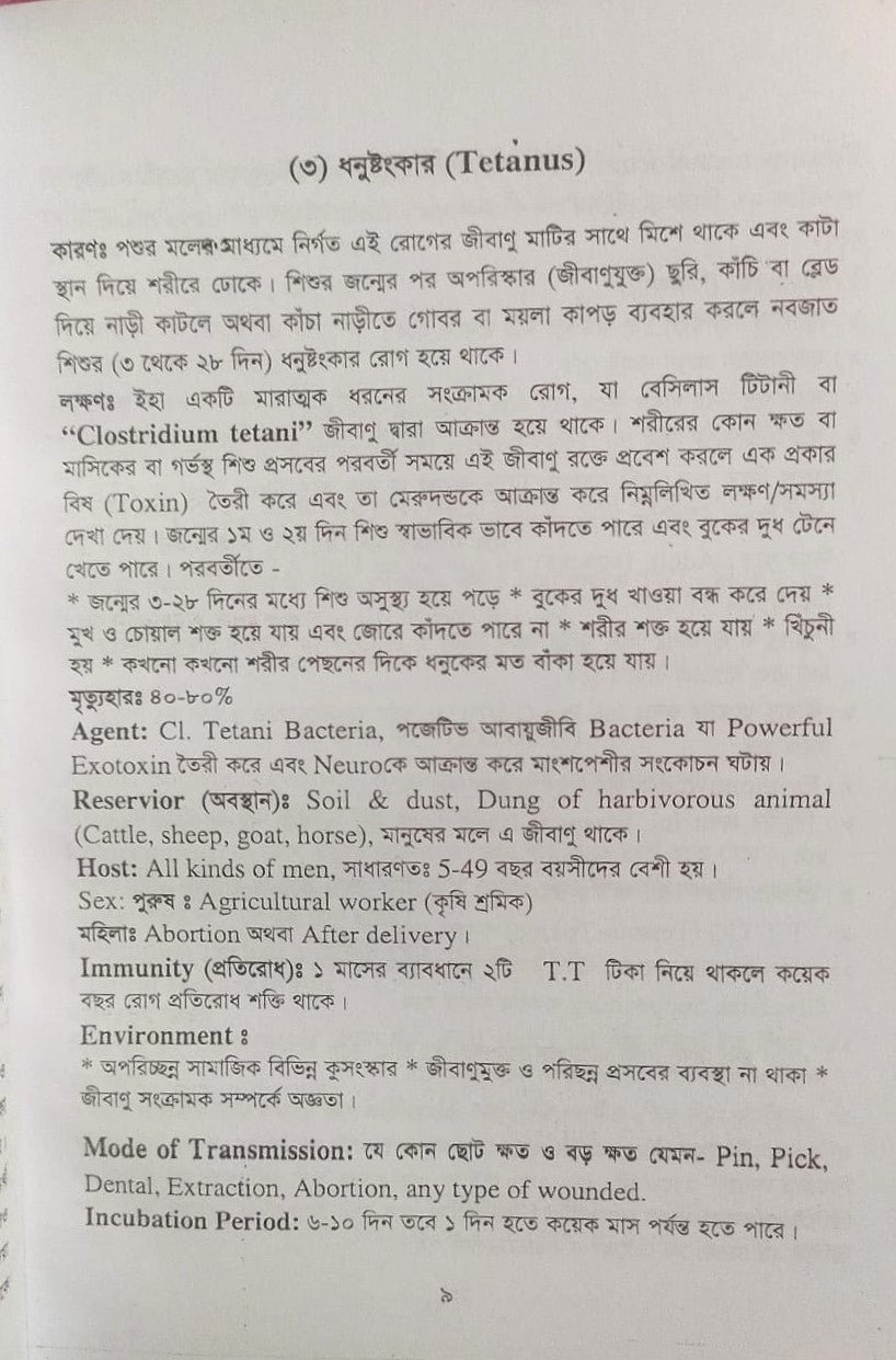 পল্লী ও ডিপ্লোমা কমিউনিটি মেডিসিন ও প্যাকটিক্যাল বুক